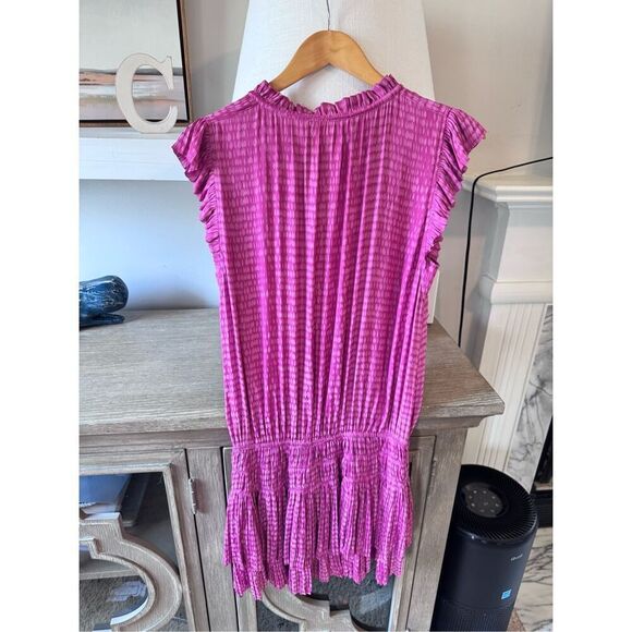 Pants Store Zoe Pleated Mini Dress in Purple/pink Size XSmall - Picture 5 of 10
